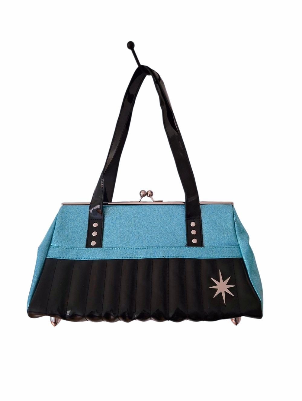 Lux De Ville "Rockabilly" Teal Satchel